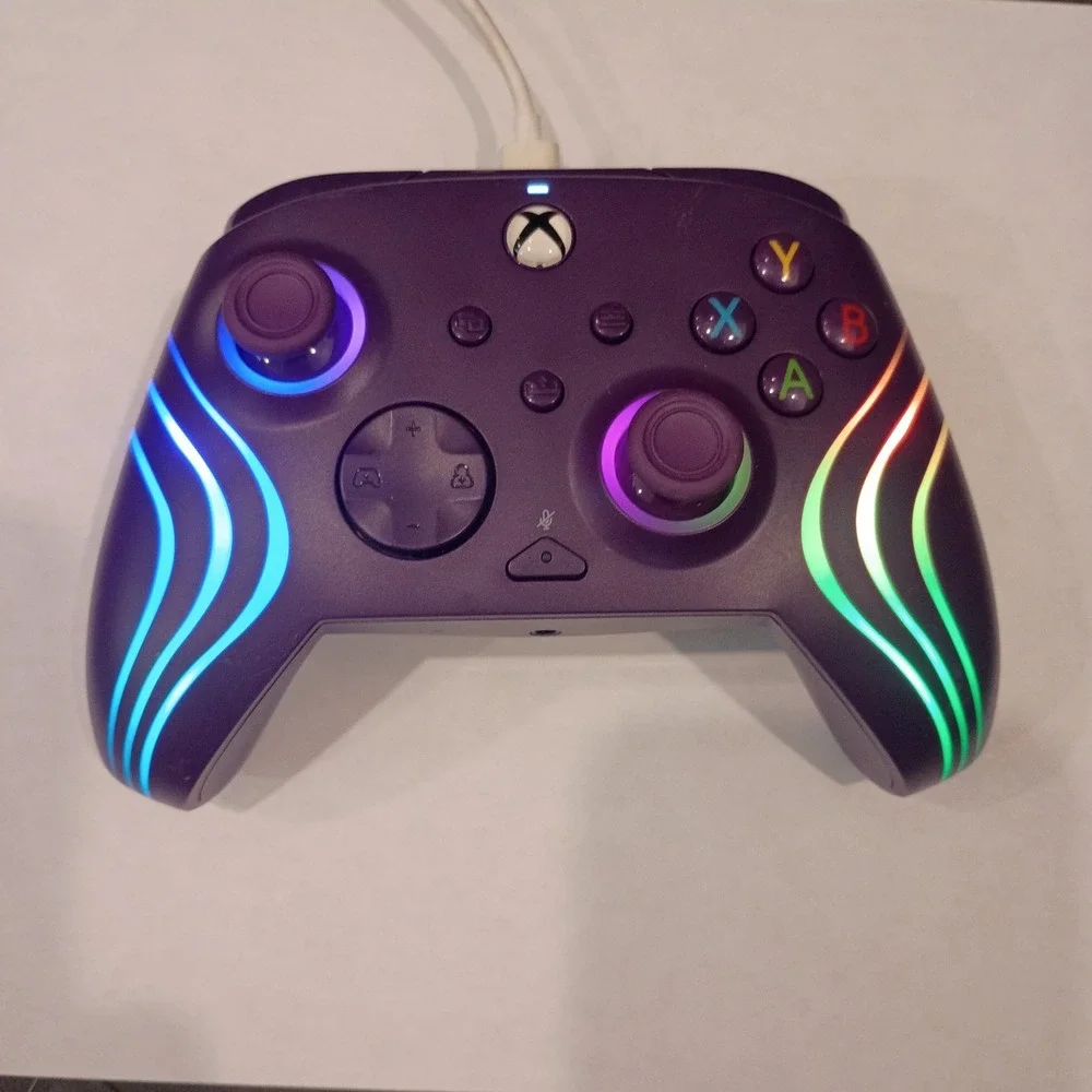 PDP Afterglow Wave LED Purple Controller for Xbox Series X|S & Xbox One